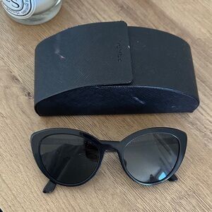 Prada Black Cat-Eye Sunglasses